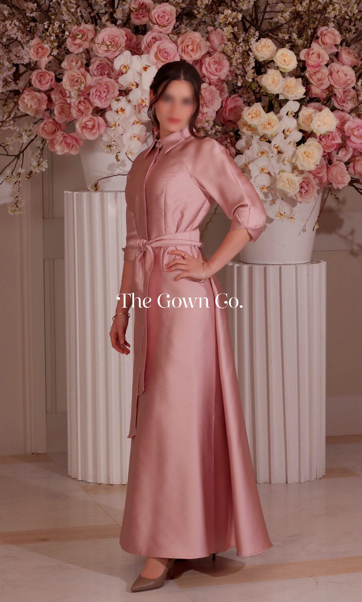 Elegant Light Pink Teri John Dress